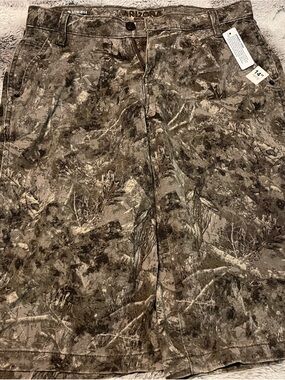 Arizona Jean Company Camo Print Women's Jean Shorts - Brown & Tan